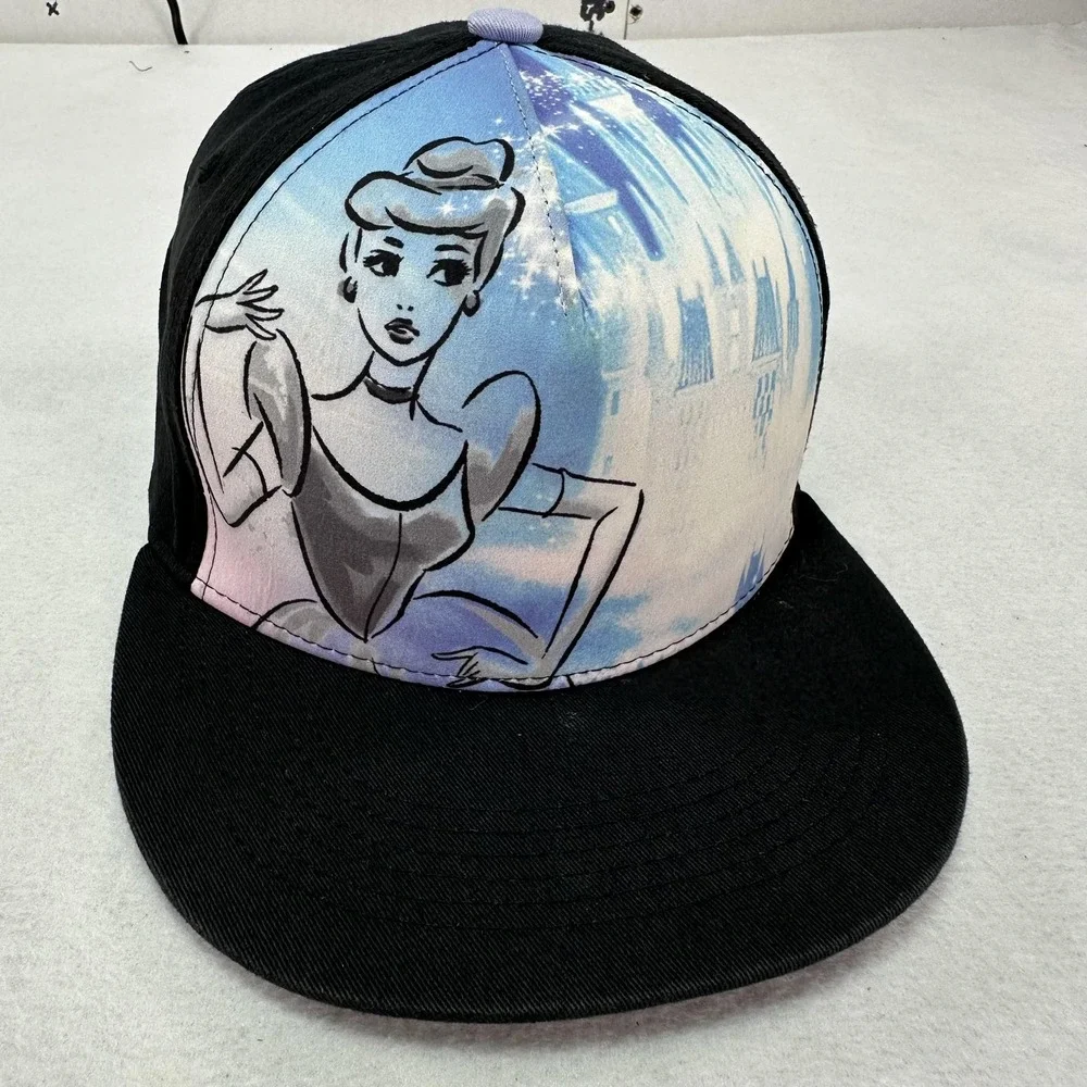 Disney Princess Hat Cap Snap Back Ariel Cinderella Jasmine Graphic Youth Fun